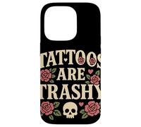 Tattoos Are Trashy Humor Vintage Opinión Anti-Tatuaje Goth Carcasa para iPhone 14 Pro