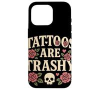 Tattoos Are Trashy Humor Vintage Opinión Anti-Tatuaje Goth Carcasa para iPhone 16 Pro