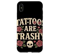 Tattoos Are Trashy Humor Vintage Opinión Anti-Tatuaje Goth Carcasa para iPhone XS Max