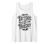 Tattoos Are Trashy Sarcasm Joke Tattoo Meme Camiseta sin Mangas