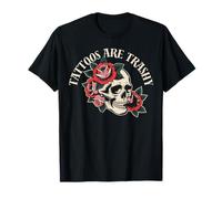 Tattoos Are Trashy - Sarcastic Ink Meme Design Camiseta