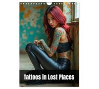 Tattoos in Lost Places (Wandkalender 2026 DIN A4 hoch), CALVENDO Monatskalender: Tätowierte Frauen in vergessenen Welten