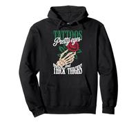 Tattoos Pretty Eyes And Thick Thighs Sudadera con Capucha