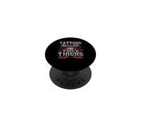 Tattoos Pretty Eyes and Thick Thighs Tattooed Girl PopSockets PopGrip Adhesivo