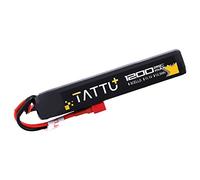 TATTU 11.1 V LiPo Airsoft Stick batería con conector Deans, 3S 1200 mAh 25 C batería Pack para pistola Airsoft