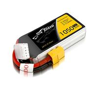 Tattu 3S Batería de Litio 1050mAh 11,1V 75C 3S con Conector XT60, para helicópteros FPV Racing Quadcopters, Aviones y RC Drone