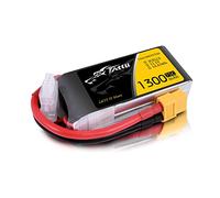 Tattu 3s Lipo Batería 1300mAh 75C 11.1V con XT60 Conector para FPV Racing RC Quadcopter Helicóptero Avión Multimotor Hobby DIY