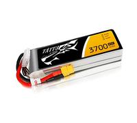 Tattu 4S 14,8V 3700mAh LiPo Batería XT60 Avión RC Helicóptero Drone FPV | Potencia ideal para aviones RC de escala media, helicópteros 450 y drones FPV