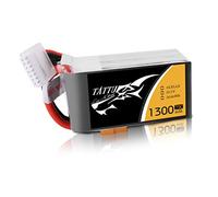TATTU 6S Lipo 1300 mAh 22,2 V 75C Soft Case Lipo Batería con conector XT60 para UAV Drone FPV Carrera RC Quadrocopter
