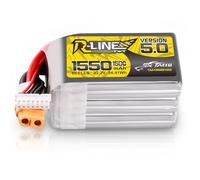 Tattu 6S Lipo 1550mAh Batería 22.2V 150C Batería RC con XT60 Conector para competiciones Profesionales FPV Racing competitions