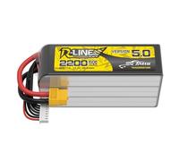 Tattu 6S LiPo 2200mAh 22,2V 150C Batería con Conector XT60 - R-Line V5 FPV batería para Drones de 7 Pulgadas Racing y Freestyle