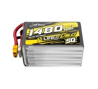 Tattu 6S LiPo Batería 1480mAh 22.2V 160C R-Line V6 SQ con XT60 | Diseño SQ compacto con centro de gravedad centrado para droni FPV ágiles