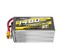 Tattu 6S LiPo Batería 1480mAh 22.2V 160C R-Line V6 ST con XT60 | Formato bastón ST clásico para una instalación flexible en drones FPV