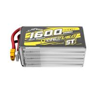 Tattu 6S LiPo Batería 1600mAh 22.2V 160C R-Line V6 ST con XT60 | Formato bastón ST clásico para una instalación flexible en drones FPV