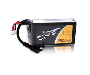 TATTU Batería Lipo 2s 2500mAh 7.4V Batería con DC5.5mm Conector para Fatshark Goggles