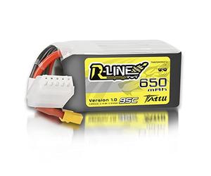 Tattu Lipo 4S 650mAh Batería 14.8 V 95C Batería RC con XT60 Conector para FPV Racing UAV dron cuadricóptero tamaño 100 hasta 180