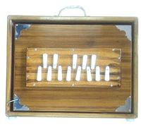 TATTVA Caja profesional de shruti "Calcutta", fabricada por M.K. Sardar, con respiración de sonido larga, C-C 13 notas, 440 Hz, de madera de teca