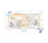 Tatty Teddy - Juego de tazas de cerámica, diseño de mamá y bebé con texto en inglés "Best Friends are Wem", color