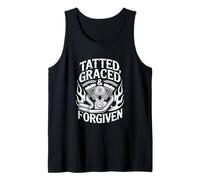 Tatuado, Graciado Y Perdonado Biker Camiseta sin Mangas