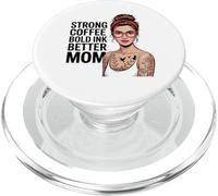 Tatuado Mamá Vida Fuerte Café Tatuajes Tinta Corporal PopSockets PopGrip para MagSafe