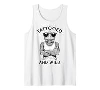 Tatuado Y Salvaje Divertido Camaleón Tinta Animal Tatuaje Amante Camiseta sin Mangas