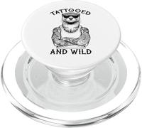 Tatuado Y Salvaje Divertido Entintado Nutria Animal Tatuaje Amante PopSockets PopGrip para MagSafe