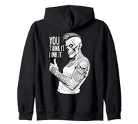 Tatuador Artista Tatuador Trabajo Lo Piensas Yo Tinta Zombie Sudadera con Capucha