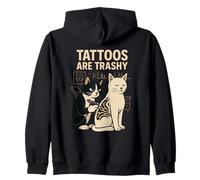 Tatuador Gato Chiste Divertido Tinta Humor Sarcasmo Amantes del tatuaje Sudadera con Capucha