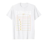 Tatuador - Tarifa por Hora de Tatuador Diseño Gracioso Camiseta, Hombre, Blanco, XL