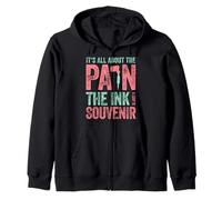 Tatuador Tatuado Todo sobre el Dolor Tinta un Tatuaje de Recuerdo Sudadera con Capucha