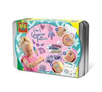 Tatuaggi glamour 3 in 1 - SES CREATIVE - Multicolor - Bianco - Per bambini dai 5