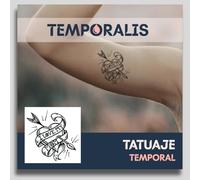 Tatuaje AMOR - Temporalis® | Tatuajes temporales adultos - Cosmético certificado por la UE, vegano y resistente al agua - Dura 1 a 2 semanas [ Tattoo Corazón "I love my mom" ]