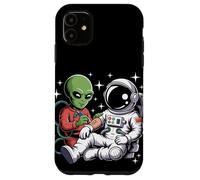 Tatuaje de Astronauta alienígena, Genial y Divertido Artista de Tatuajes espaciales de Galaxias Carcasa para iPhone 11