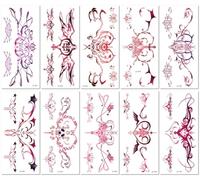 Tatuaje De Cicatriz De Ombligo Femenino, Respetuoso Con El Medio Ambiente, Resistente Al Agua, Para Estudio Fotográfico, Tatuaje Abdominal 210×96mm