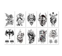 Tatuaje De Media Manga Con Diseño De Geisha Ukiyo-E Oscura, Impresión Por Transferencia De Agua 120 * 190MM