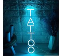 Tatuaje de neón, tatuaje Studio Neon schild para tienda de tatuajes, oficina, neón, decoración de pared, luz de neón, regulable, luz LED de salón de tatuajes, tatuaje artista, letrero de neón, logo