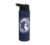 Tatuaje de perro de montaña de Berna Japón Irezumi Stainless Steel Insulated Water Bottle