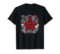 Tatuaje de Runa de Tinta Saga Calavera vikinga de Cuervos nórdi Camiseta