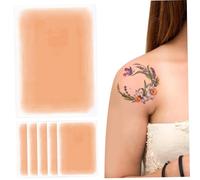 Tatuaje de tatuaje Correa, 6 piezas impermeables IMPRESIONES INVISIBLE Ultra delgada Patch de, 3.5x5.9 maquillaje de esquina para cicatriz y marcas de nacimiento, estilo 3