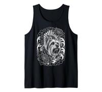 Tatuaje de Yorkshire Terrier Japan Irezumi Camiseta sin Mangas
