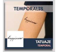Tatuaje ESCRITURA - Temporalis® | Tatuajes temporales adultos - Cosmético certificado por la UE, vegano y resistente al agua - Dura 1 a 2 semanas [ Tattoo happiness ]