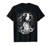 Tatuaje Estilo Amante Alemán Puntero De Pelo Corto Retro Perro Camiseta