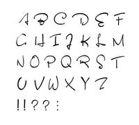 tatuaje falso, Tatuajes Temporales, 3 Hojas de Pegatinas de Tatuaje Temporal del Alfabeto, Kit de Tatuaje con Nombre DIY for Escritura a Mano, Tatuaje Falso con Letras en inglés
