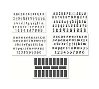 tatuaje falso, Tatuajes Temporales, 5 Hojas de Pegatinas de Tatuaje Temporal del Alfabeto, Letras góticas en inglés, Tatuaje Falso, Kit de Tatuaje con Nombre DIY, Negro, S