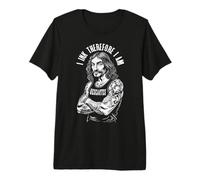 Tatuaje Filosofía Descartes Tinto por lo Tanto Soy Tatuajes Camiseta Premium