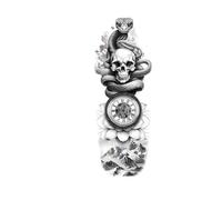 Tatuaje impermeable pegatina delfín faro ondas esqueleto dragón falso tatuaje brazo cuerpo arte niñas hombres(003)