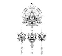 Tatuaje impermeable pegatina símbolo brújula Anime tatuaje tatuajes falsos for hombres mujeres 10,5 * 6 cm(004)