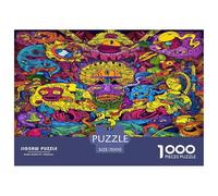 Tatuaje inquieto Puzle Juguete EduGatoivo Decoración Familiar 1000 Piezas The Mad Face Graffiti Rompecabezas Familiar Juego De Habilidad para Adultos Y Niños 70x50cm/1000pcs