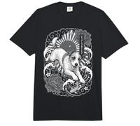 Tatuaje japonés de Irezumi de Jack Russell Terrier Comfort Colors Adult Heavyweight T-Shirt
