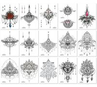 Tatuaje Original De Flor En El Brazo, Respetuoso Con El Medio Ambiente, Resistente Al Agua Y Al Sudor, Para Cubrir Fotos, Cicatrices, Selfies, Estudio, Fiesta, Tatuaje A:210×150mm A0001